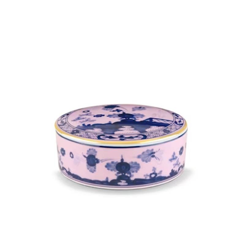 Scatola Portaoggetti Azalea Oriente Italiano in Porcellana – Ginori 1735