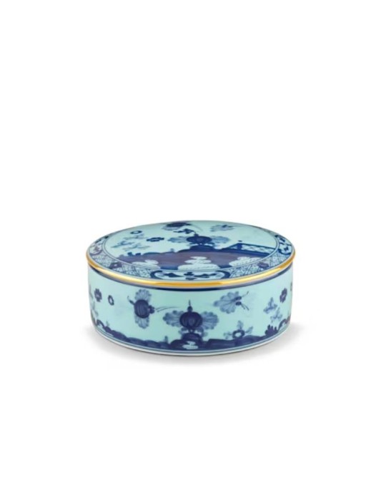 Scatola Portaoggetti Iris Oriente Italiano in Porcellana – Ginori 1735
