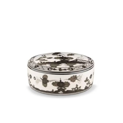 Scatola Portaoggetti Albus Oriente Italiano in Porcellana...