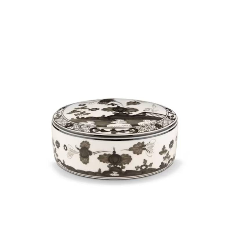 Scatola Portaoggetti Albus Oriente Italiano in Porcellana Rosa Azalea – Ginori 1735