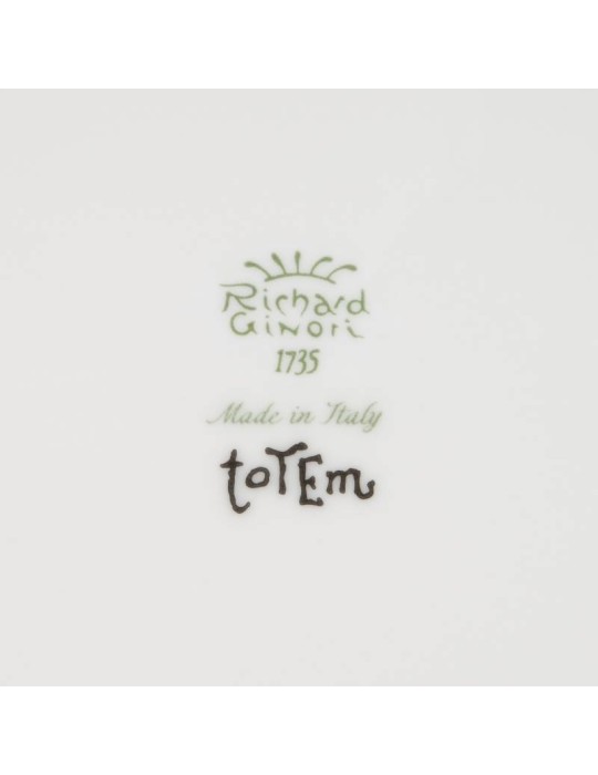 Scatola Totem Tigre con Coperchio in Porcellana...