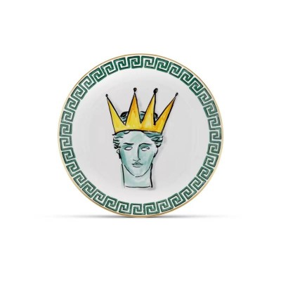 Piatto Piano 28 cm White Il Viaggio di Nettuno in...