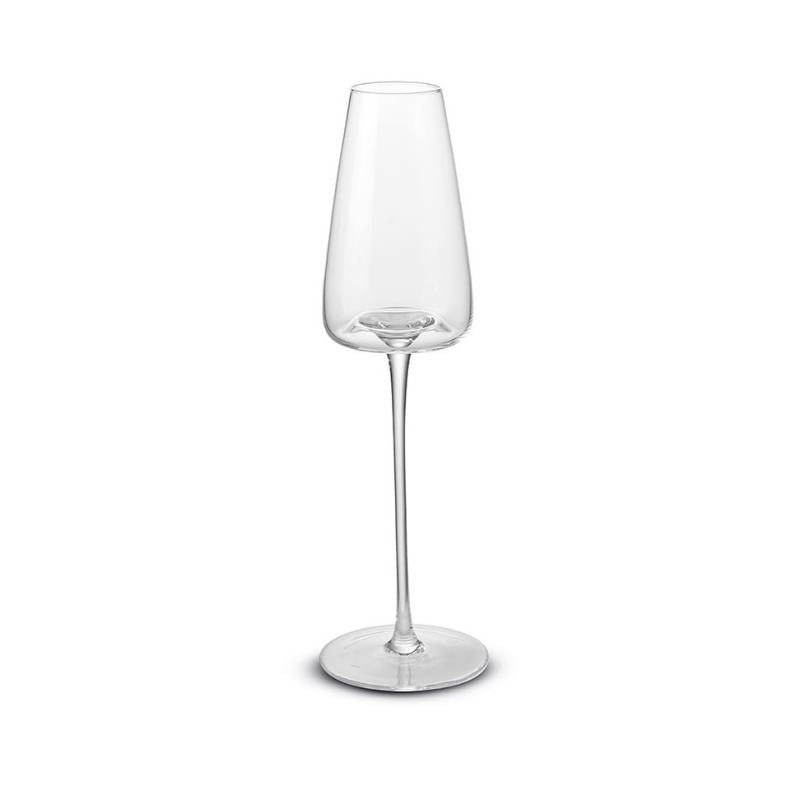 Set 2 Flûte in Cristallo Trasparente 240 ml – Pozzi Milano
