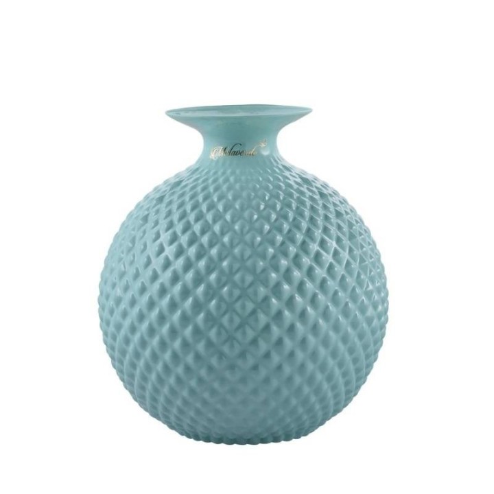 Melaverde Vaso Javier azzurro lucido 22 cm
