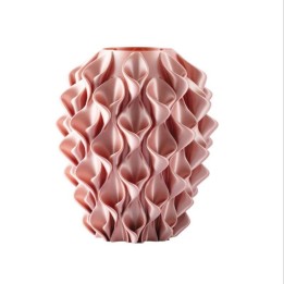 Melaverde Vaso Fiore 3D cipria alto 18 cm