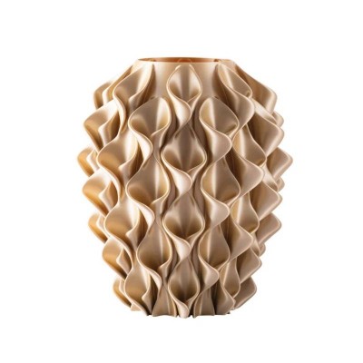 Vaso Fiore Champagne 18 cm Collezione 3D in PLA – Melaverde
