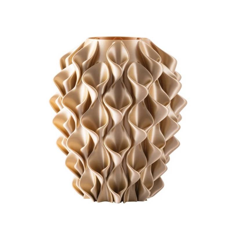 Vaso Fiore Champagne 18 cm Collezione 3D in PLA – Melaverde