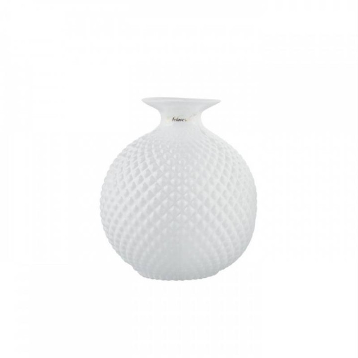 Melaverde Vaso Javier vetro bianco 17 cm