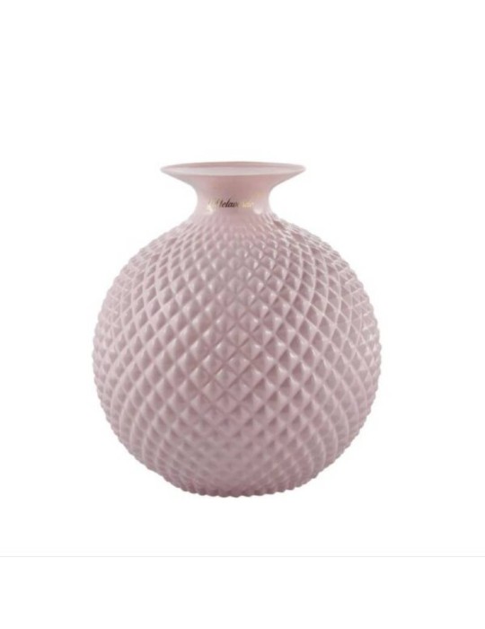 Vaso Javier Cipria in Vetro Colorato 17 cm – Melaverde