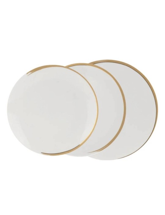 Servizio Tavola 39 Pezzi Vintage Gold Shiro in Porcellana – Eleganza Oro by Weissestal