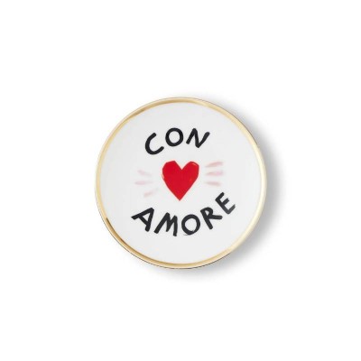 Piatto Con Amore in Porcellana Ø17 cm – Bitossi Home