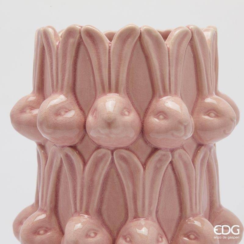 Vaso Conigli Easter H25 cm Rosa – EDG Enzo De...