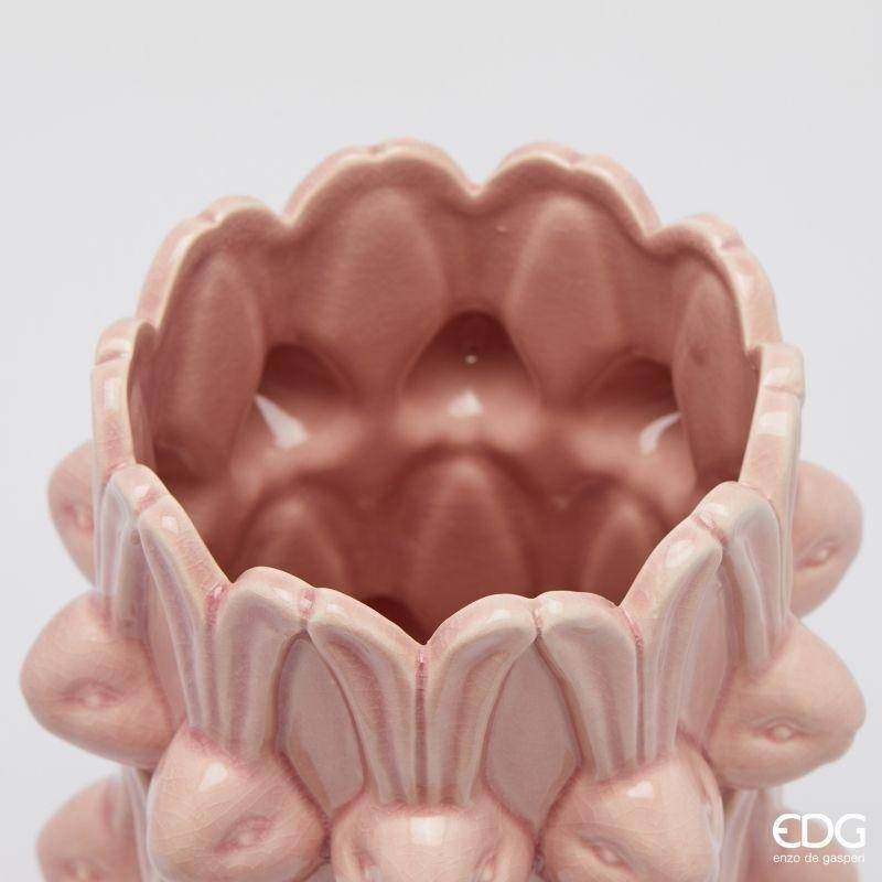 Vaso Conigli Easter H25 cm Rosa – EDG Enzo De...