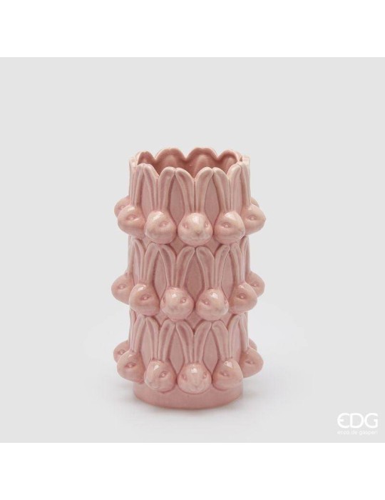 Vaso Conigli Easter H25 cm Rosa – EDG Enzo De Gasperi