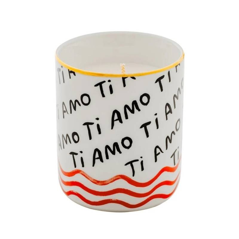 Candela Profumata “Ti Amo” in Mug di Porcellana – Bitossi Home