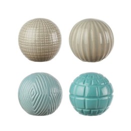 L'Oca Nera Set 4 sfere decorative in ceramica