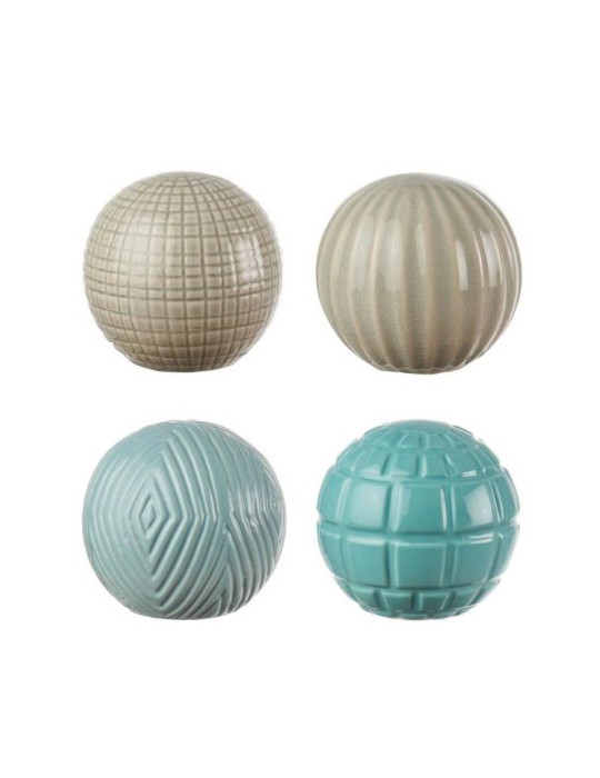 Set 4 Sfere Decorative in Ceramica – L’Oca Nera