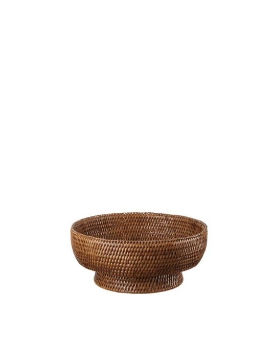 Cestino Tondo L’Oca Nera in Rattan – Eleganza Naturale per la Tavola