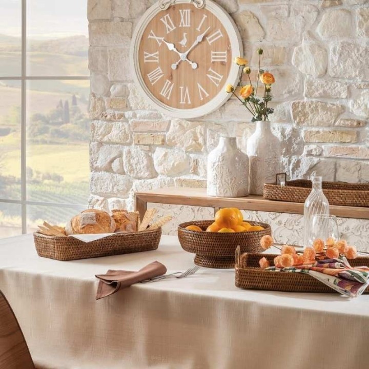 L'Oca Nera Cestino tondo in rattan Modern Country