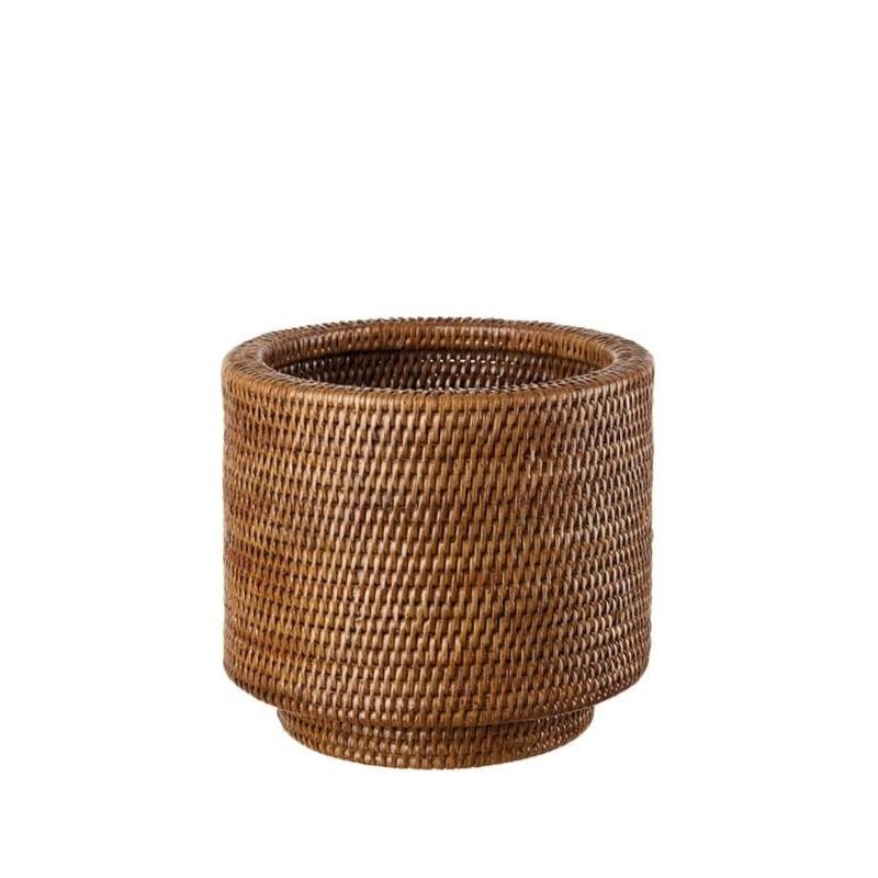 Cache-Pot Grande L’Oca Nera in Rattan – Eleganza e Funzionalità
