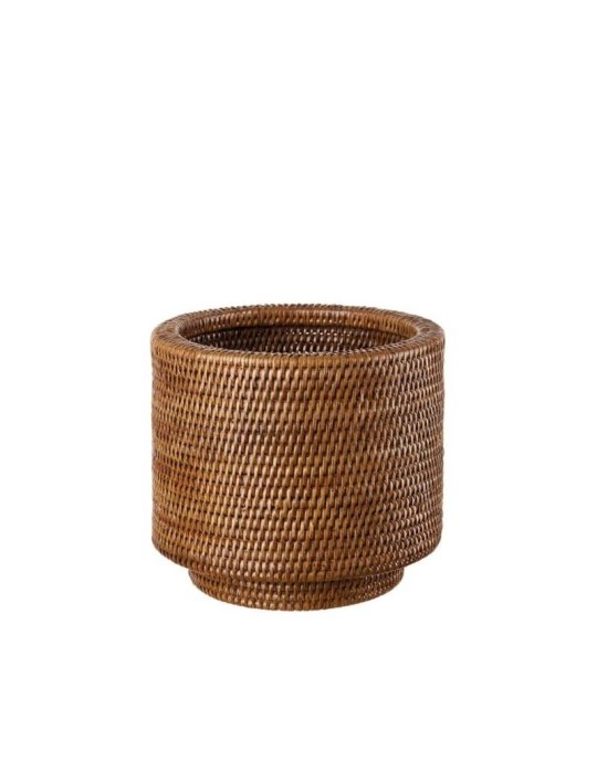 Cache-Pot Grande L’Oca Nera in Rattan – Eleganza e Funzionalità