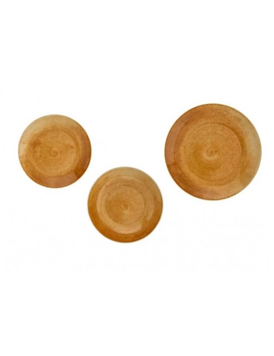 Servizio di Piatti Essential 18 pezzi Brandani in Porcellana Ambra – Eleganza Sobria per la Tavola