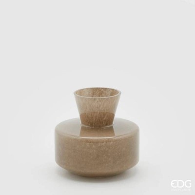 Vaso con Collo Nocciola in Vetro Soffiato H15 cm – EDG...