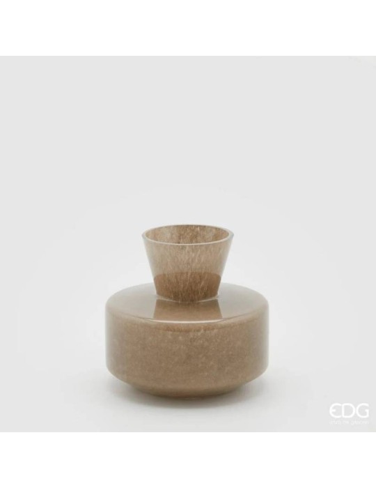 Vaso con Collo Nocciola in Vetro Soffiato H15 cm – EDG Enzo De Gasperi