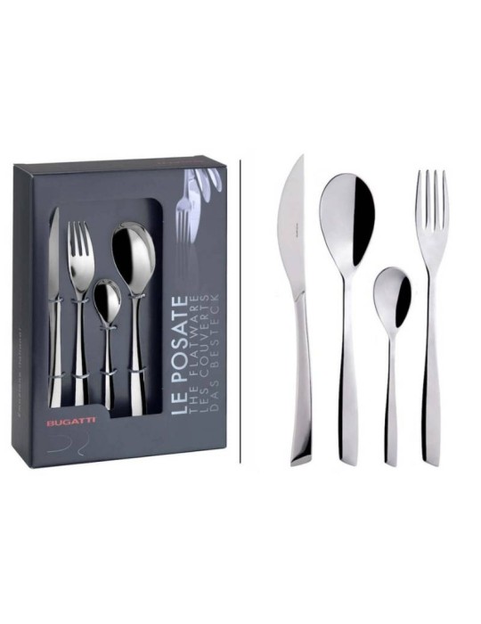 Set Posate Gaia Bugatti 24 Pezzi in Acciaio...