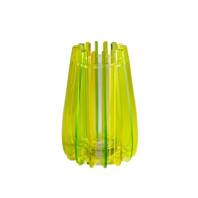 Vaso Piccolo Iride Verde Vesta Home in Cristallo Acrilico