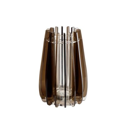 Vaso Piccolo Iride Marrone Vesta Home in Cristallo Acrilico