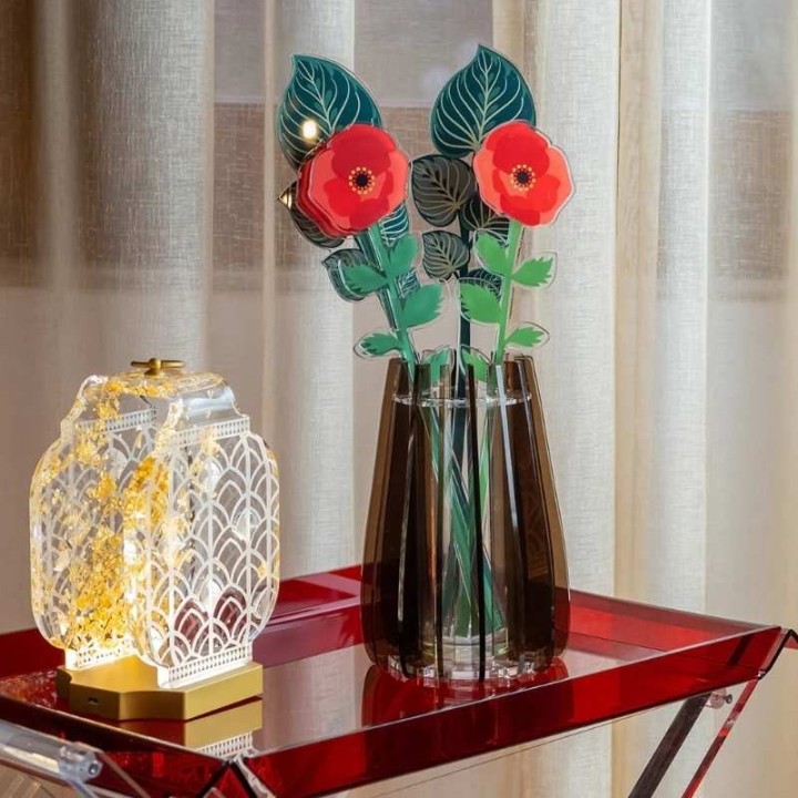Vesta Vaso piccolo Iride marrone alto 24 cm