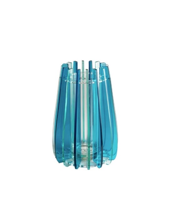 Vaso Piccolo Iride Blu Vesta Home in Cristallo Acrilico