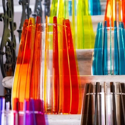 Vaso Grande Iride Arancione Vesta Home – Vaso Decorativo... 2