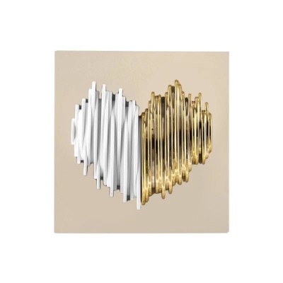 Quadro Cuore Stilizzato 15x15 cm Bongelli Preziosi in...