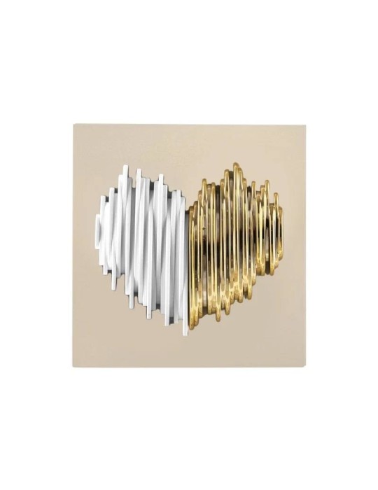 Quadro Cuore Stilizzato 15x15 cm Bongelli Preziosi in Marmorino – Idea Regalo Elegante