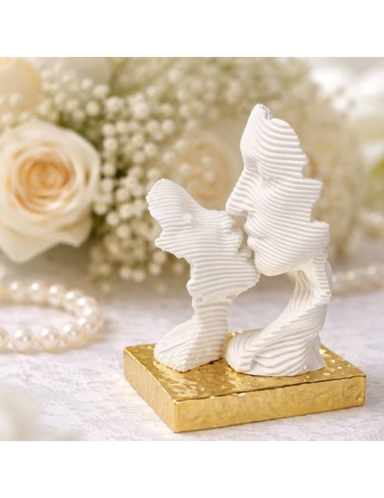 Bacio Stilizzato Oro Design Moderno Bongelli...