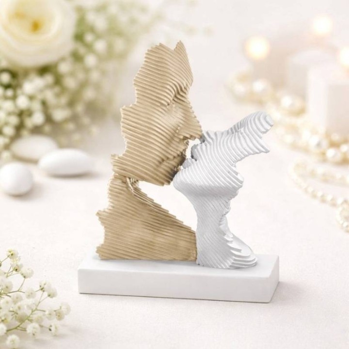 Bongelli Preziosi Bacio stilizzato nocciola e bianco
