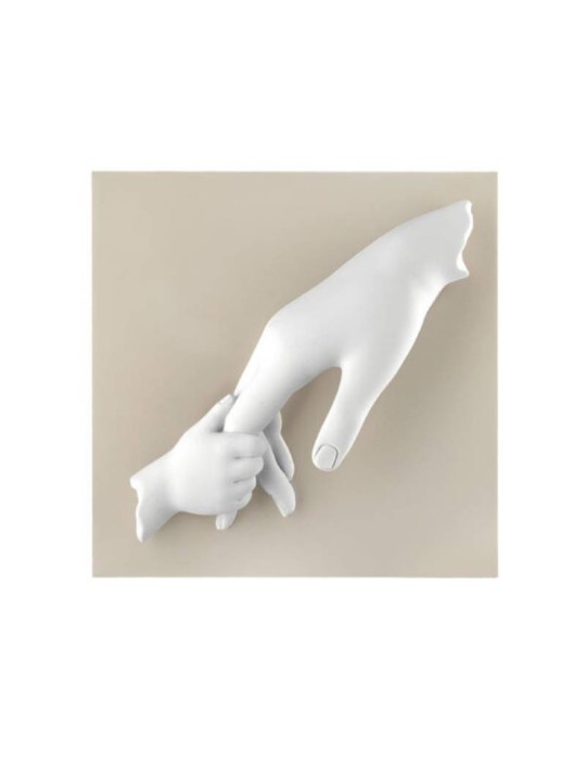 Quadretto Mani Mamma Bongelli Preziosi 15x15 cm in Marmorino – Mano nella Mano