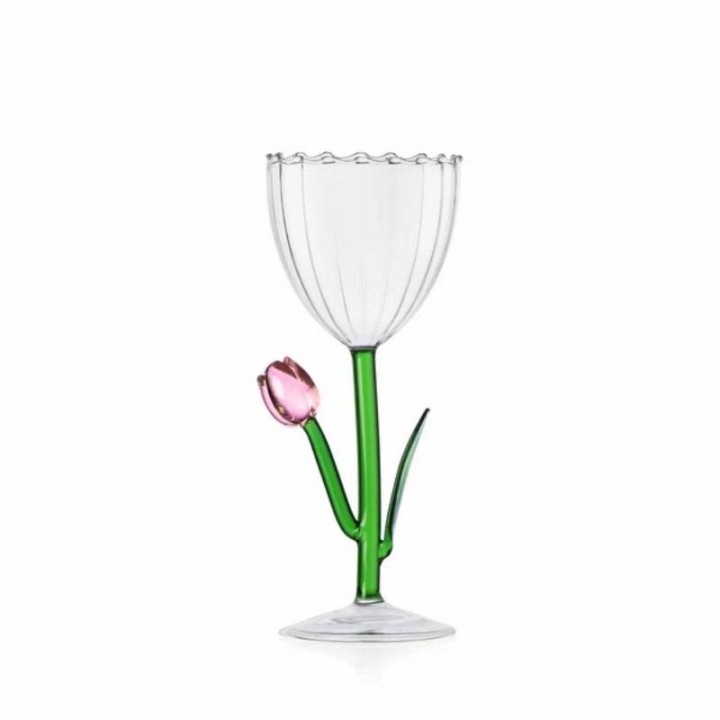 Ichendorf Milano Calice ottico Botanica con tulipano rosa
