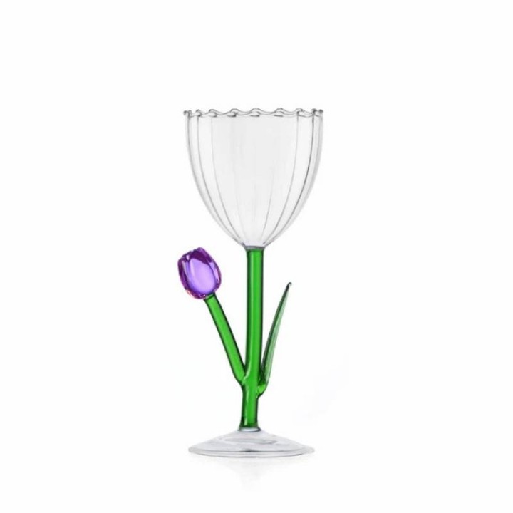 Ichendorf Milano Calice ottico Botanica con tulipano lilla