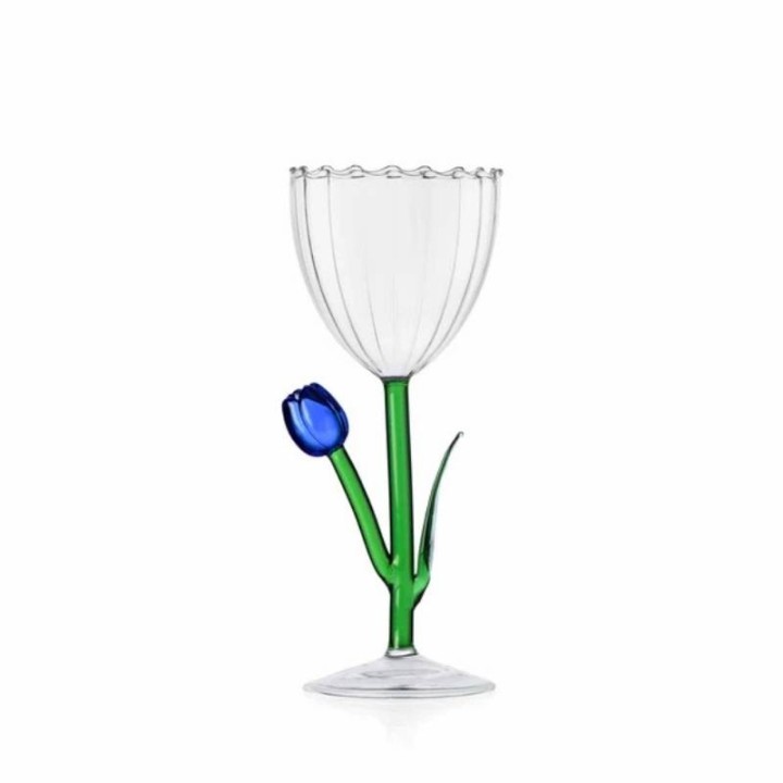 Ichendorf Milano Calice ottico Botanica con tulipano blu