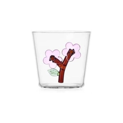 Bicchiere Botanica con Fiore di Pesco – Ichendorf Milano