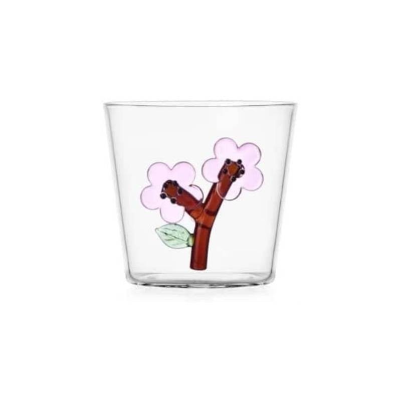 Bicchiere Botanica con Fiore di Pesco – Ichendorf Milano