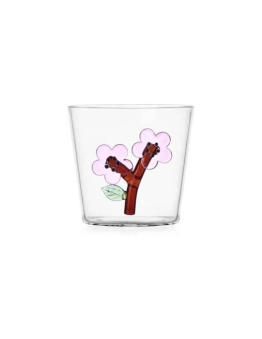 Bicchiere Botanica con Fiore di Pesco – Ichendorf Milano