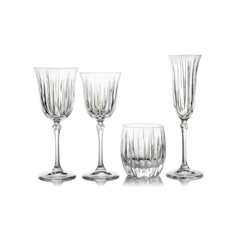 Servizio Bicchieri 38 Pezzi Gemma Divina VE.MA. in Cristallo – Eleganza Completa per la Tavola