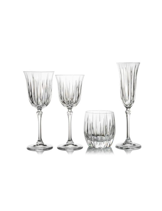 Servizio Bicchieri 38 Pezzi Gemma Divina VE.MA. in Cristallo – Eleganza Completa per la Tavola