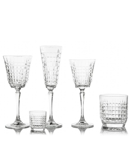 Servizio Bicchieri 38 Pezzi Rigoletto Jasmine VE.MA. in Cristallo – Stile Raffinato per la Tavola