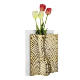 Bongelli Preziosi Vaso Ophis bianco e oro 30 cm