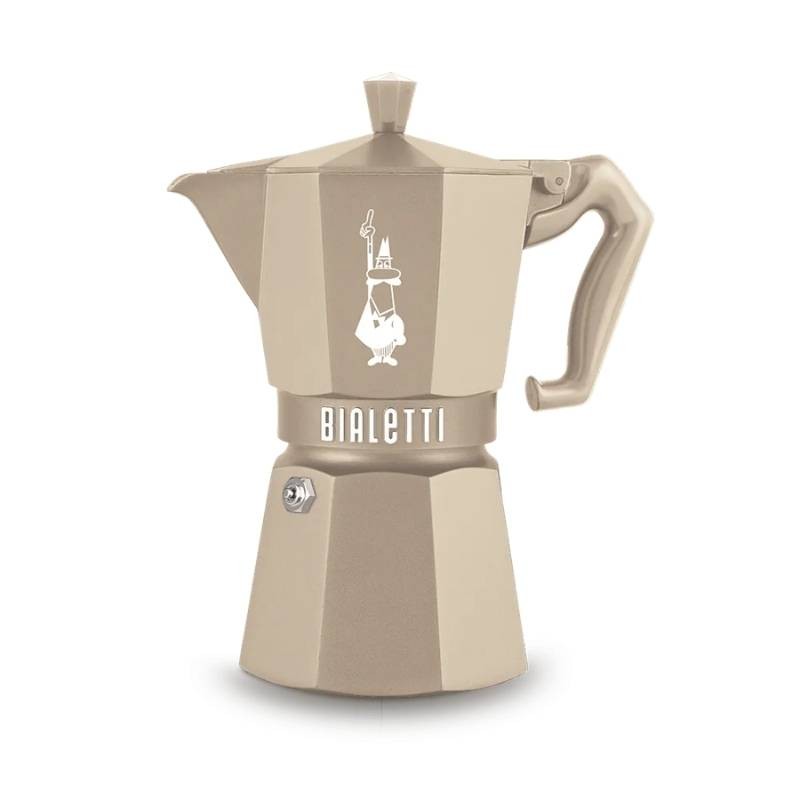 Moka Exclusive Octagonal Induction Desert Sand 6 Tazze – Design Iconico | Bialetti